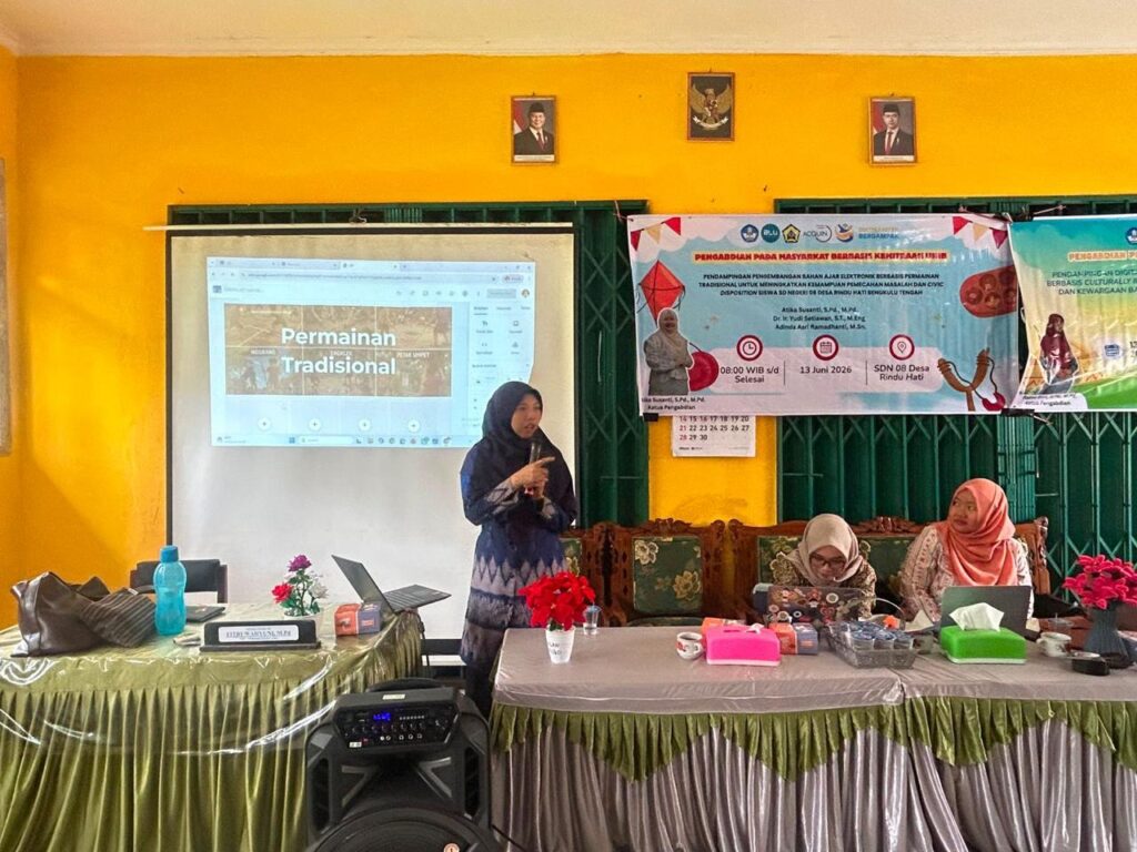 Pendampingan Digitalisasi Permainan Tradisional Melalui Website Edukatif Tingkatkan Literasi Budaya dan Kewargaan Guru SD Negeri 08 Desa Rindu Hati 